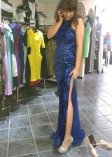 blue prom dress size 10
