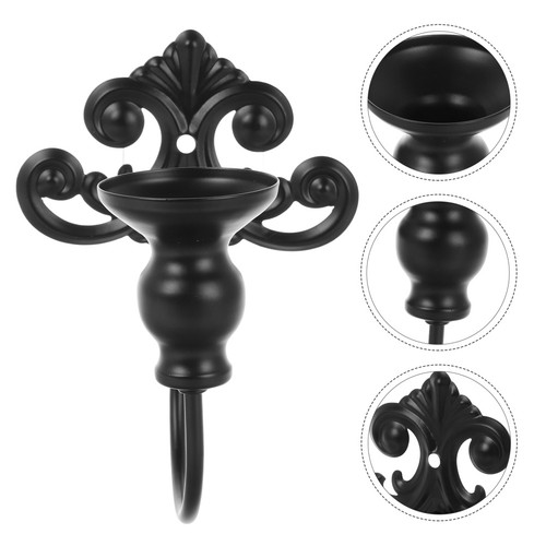 Wrought iron wall - , candle