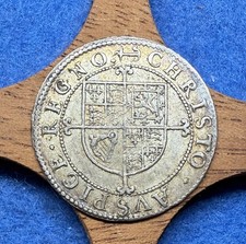 Charles 1st Nicholas Briot’s silver sixpence