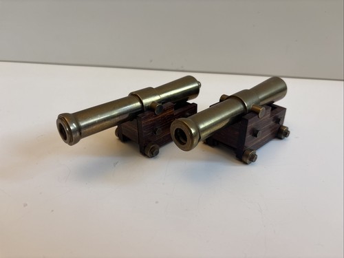 Pair vintage mini brass - of,