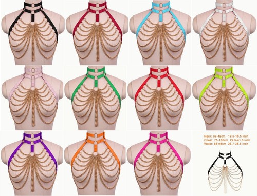 Cage bra with neck collar - bra,