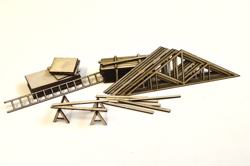Laser cut timber yard - laser,