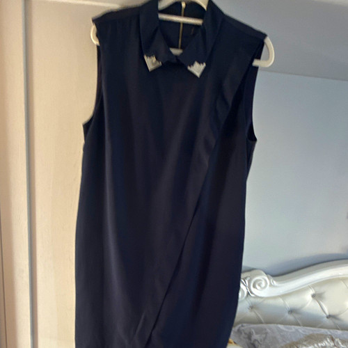 Ted baker navy satin collared - ted,