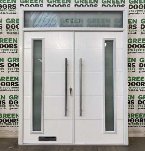 Double front composite doors - double,