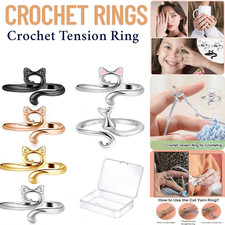 3PCS CROCHET RINGS FOR CROCHETING ADJUSTABLE CROCHET TENSION RING               