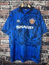 Vintage Umbro Manchester United 1992/1993 away football shirt jersey size XL