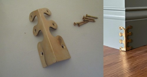 Solid brass corner protector
