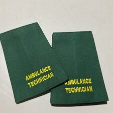 Ambulance Technician Epaulette Sliders Green