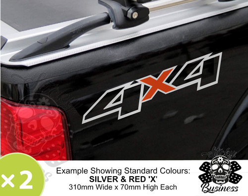 4x4 stickers two decals - 4x4,