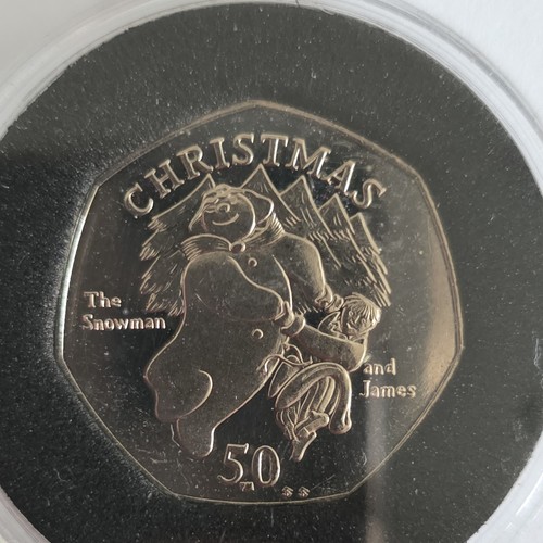 Isle man 2003 50p christmas - man,