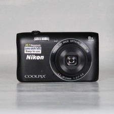 Nikon CoolPix S3700 20.1Mp Digital Compact Camera Black, Charger, Manual, Boxed