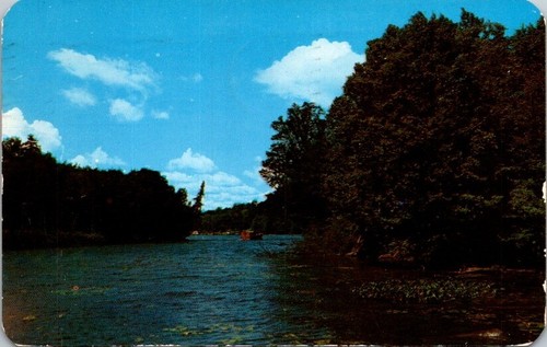 Postcard mail boat - postcard,