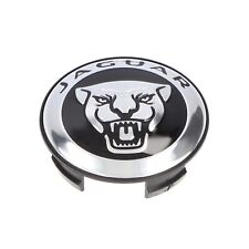 Genuine Jaguar Growler Head & Script Wheel Centre Cap Badge (Black/Sil) T2H58379