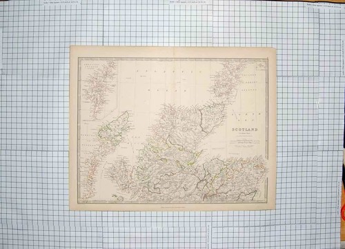 Old antique print ref 696 - old,