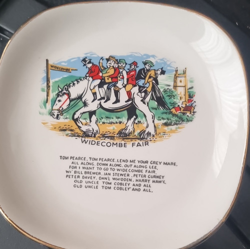 Collector plate widecombe fair - collector,