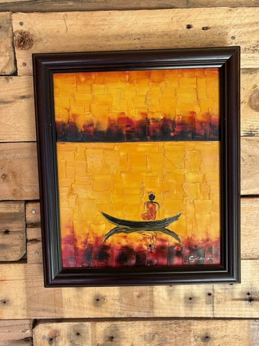 Original textured oil painting - textured,
