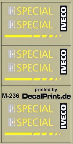Decals set iveco - 1, turbostar