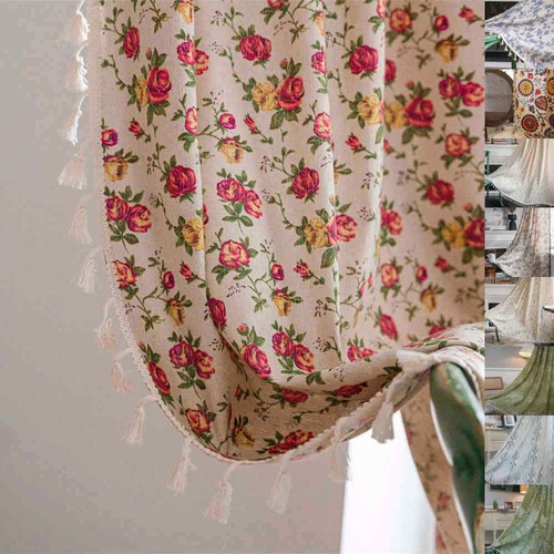 Flower curtain panel slot - uk,