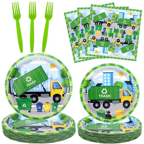 100 pieces trash truck - pieces,