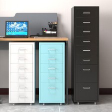 Chest 3/4/5/6/8/10 Drawer Filing Cabinet Garage Office Metal Storage Draw Unit