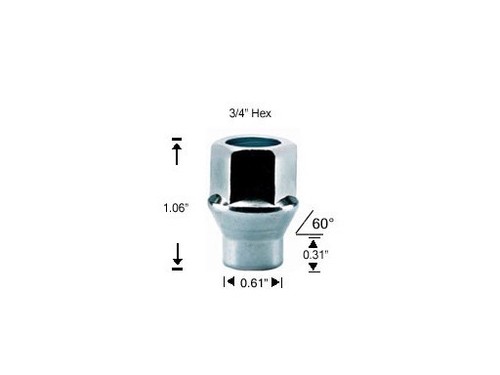 Chrome open end - end, extended