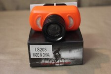 NEW Rechargeable orange dual use bicycle headlight lamp or forehead headlight