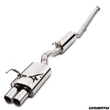 TWIN EXIT STAINLESS CAT BACK EXHAUST SYSTEM FOR HONDA CIVIC EP3 TYPE R 00-05
