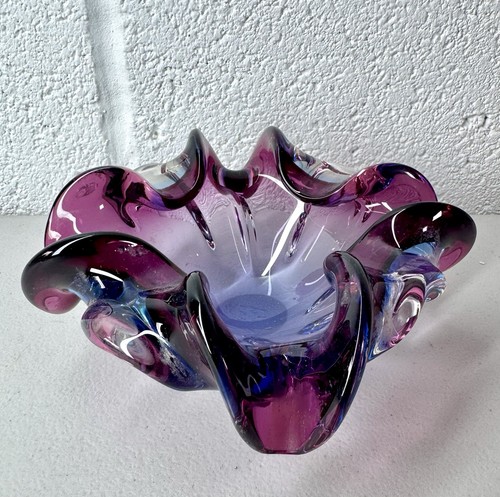 Purple murano sommerso style - purple,