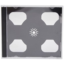 10 x CD/DVD Disc Double Jewel Cases with Black Tray