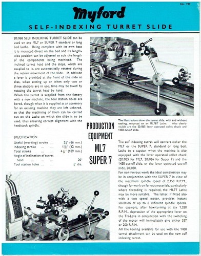 Myford ml7 super - lathe,