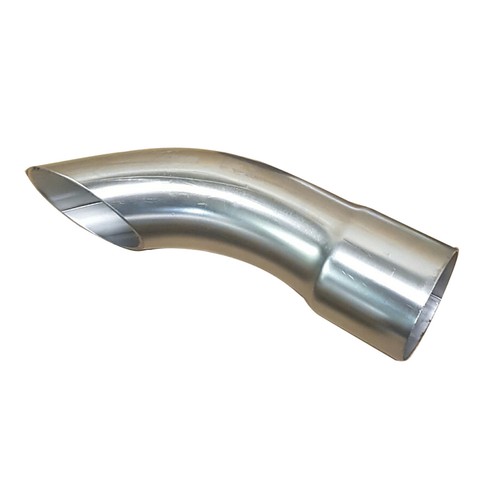 Curved curl down exhaust tail - exhaust,