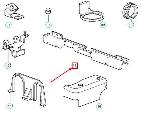 Bmw e34 cable retainer - 5, cover