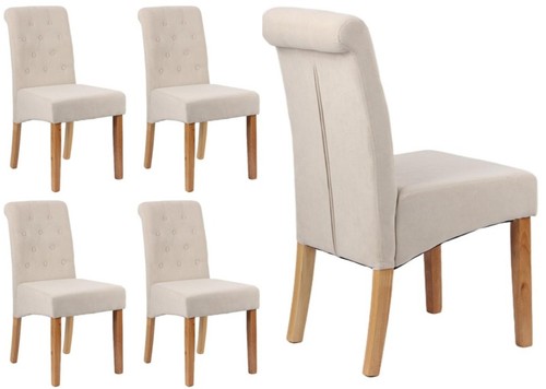 Beige velvet dining - 4,