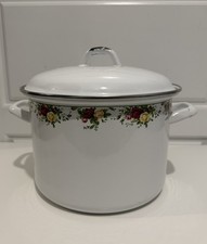 Royal Albert Country Rose Enamel Bread Bin - 2005 - Vintage