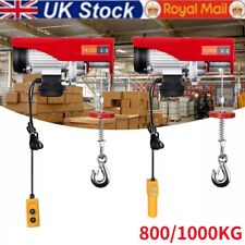 UK 800/1000KG Winches Electric Hoist 240v Gantry Lifting for Workshop Garage