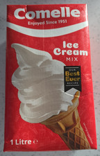 COMELLE Ice Cream Mix -  1 Litre - Ninja,  Creamy Taste, Soft Serve/Whippy