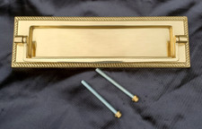 Solid brass letter box/plate