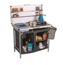 EXTRA LARGE FOLDING CAMPING FIELD KITCHEN with built in sink is chieftain kampa