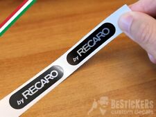2 silver stickers for seat brackets by Recaro Lancia delta HF evo1 + evo2
