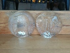 X2 Wedgwood Animal Glass