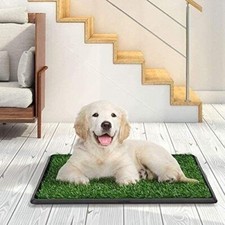 Large Pet Dog Toilet Mat Indoor Restroom Training Grass Potty Pad Loo Tray Pad