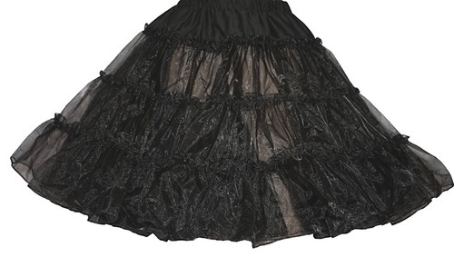 Black crinoline poodle - crinoline,