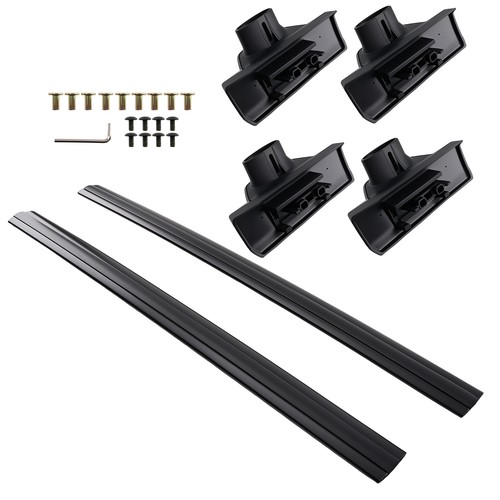 Roof bars black - black, set