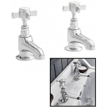 1 x Pair  Chrome Traditional /