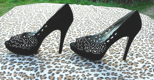 Faith black suede leather high - suede,