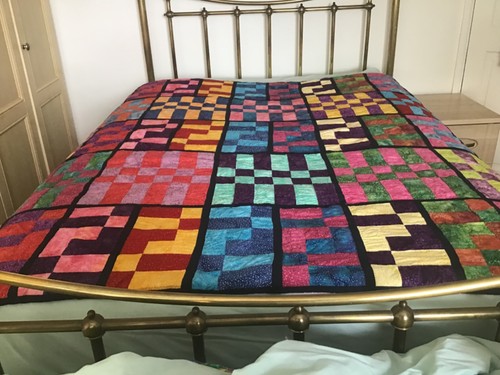 Handstitched patchwork quilt - patchwork,