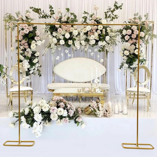 Metal wedding arch frame gold - arch,