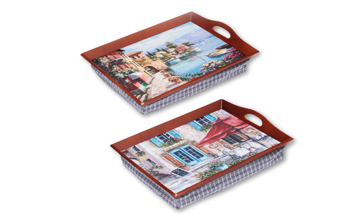Pack wooden lap trays - wooden,