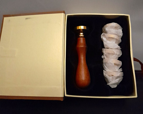 Brass wax seal - wax,