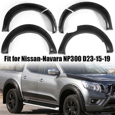 FOR 14-20 NISSAN NAVARA D23 NP300 BLACK WIDE WHEEL ARCHES FENDER FLARES KIT